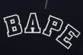 A BATHING APE Ladies' BAPE APPLIQUE HALF ZIP SWEATER