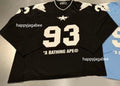 A BATHING APE LINE CAMO MULTI LOGO CROPPED FIT FOOTBALL JERSEY