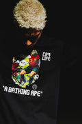 A BATHING APE BAPE x CR7 LIFE GRAPHIC A BATHING APE RELAXED FIT TEE