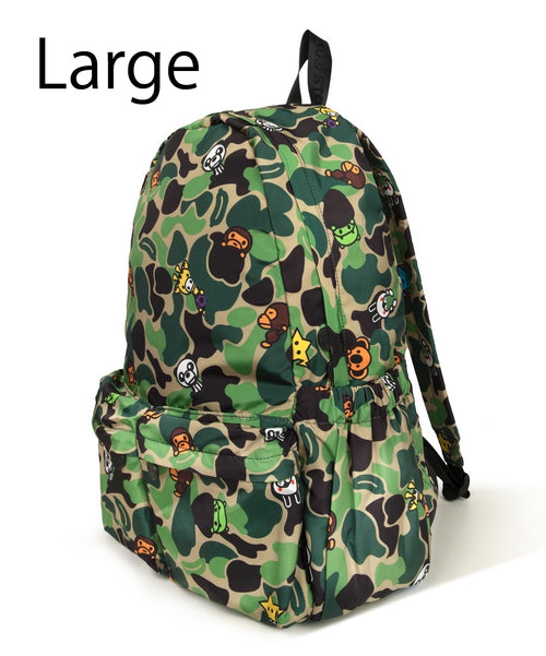 A BATHING APE BABY MILO STORE ABC MILO ALL FRIENDS LARGE BACKPACK