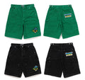 A BATHING APE PATCH 2 TONE WASHED WORK SHORTS