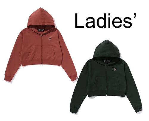 A BATHING APE Ladies' APE HEAD ONE POINT WAFFLE L/S TEE