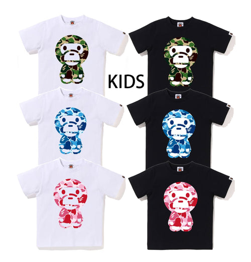 A BATHING APE BAPE KIDS ABC CAMO BIG BABY MILO TEE