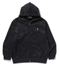 A BATHING APE SOLID CAMO JACQUARD ONE POINT RELAXED FIT ZIP HOODIE