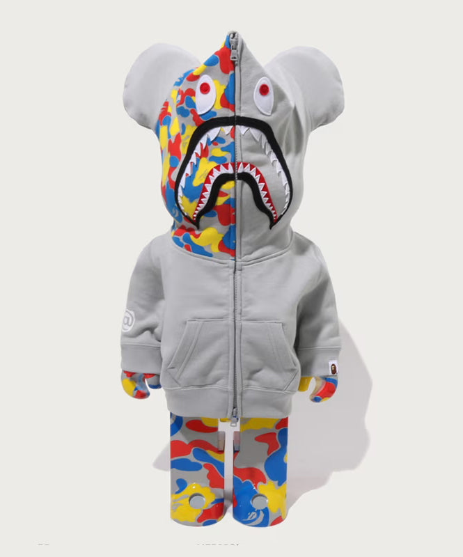 A BATHING APE BAPE x MEDICOM TOY 30TH ANNIV. SHARK HOODIE BE@RBRICK
