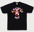 A BATHING APE ABC CAMO COLLEGE MILO TEE