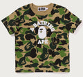 A BATHING APE Ladies' ABC CAMO COLLEGE MINI TEE