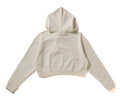 A BATHING APE Ladies' APE HEAD ONE POINT CROPPED PULLOVER HOODIE