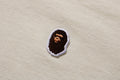 A BATHING APE Ladies' APE HEAD ONE POINT CROPPED PULLOVER HOODIE