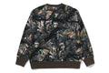 A BATHING APE TREE EDGE CAMO COLLEGE RELAXED FIT CREWNECK SWEAT SHIRT #2