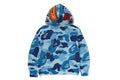 A BATHING APE ABC CAMO CROCHET RELAXED FIT SHARK FULL ZIP HOODIE