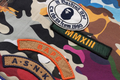 A BATHING APE Ladies' HYBRID CAMO MULTI LOGO BOXY CROPPED JACKET