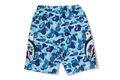 A BATHING APE BAPE KIDS ABC CAMO SIDE SHARK BEACH SHORTS