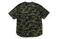 A BATHING APE 1ST CAMO BASEBALL SHIRT