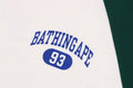 A BATHING APE COLLEGE RAGLAN TEE