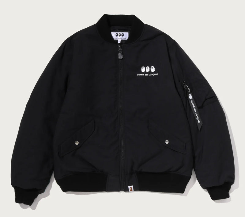 A BATHING APE BAPE x COMME des GARCONS CDG OSAKA Limited BAPE BOMBER JACKET