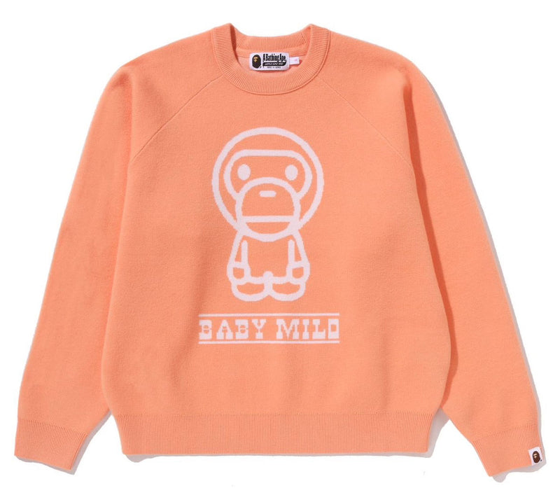 A BATHING APE Ladies' BABY MILO KNIT SWEATER - happyjagabee store