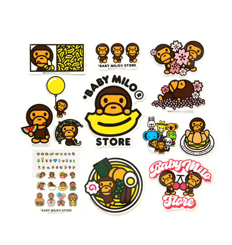 A BATHING APE BABY MILO STORE BABY MILO STICKER SET