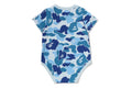 A BATHING APE BAPE KIDS ABC CAMO COLLEGE BODYSUIT