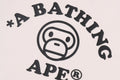 A BATHING APE Ladies' BABY MILO RAGLAN CROPPED L/S TEE
