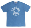 A BATHING APE JAPAN DENIM COLLECTION LOGO INDIGO TEE