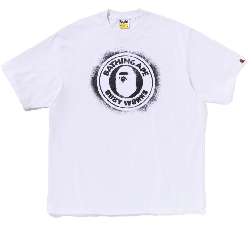 A BATHING APE SPRAY PRINT BUSY WORKS RELAXED FIT TEE