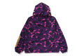 A BATHING APE COLOR CAMO REFLECTIVE RIPSTOP SHARK FULL ZIP JACKET