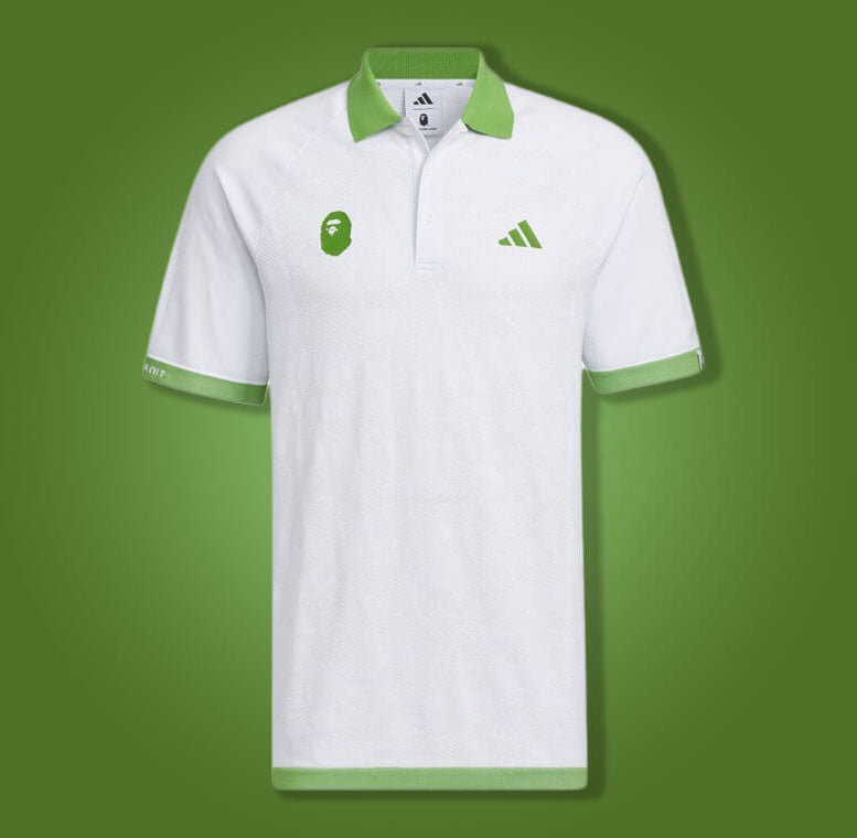 A BATHING APE BAPE x ADIDAS GOLF POLO ( RELAXED FIT )