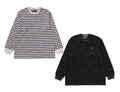 A BATHING APE SOLID CAMO ONE POINT RELAXED FIT STRIPE L/S TEE