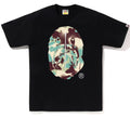 A BATHING APE MAP CAMO APE HEAD SHARK TEE