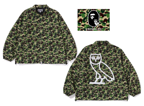 A BATHING APE BAPE x OVO ABC CAMO COACH JACKET