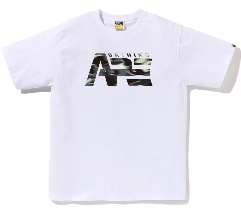 A BATHING APE SCREEN CAMO TACTICAL LOGO TEE