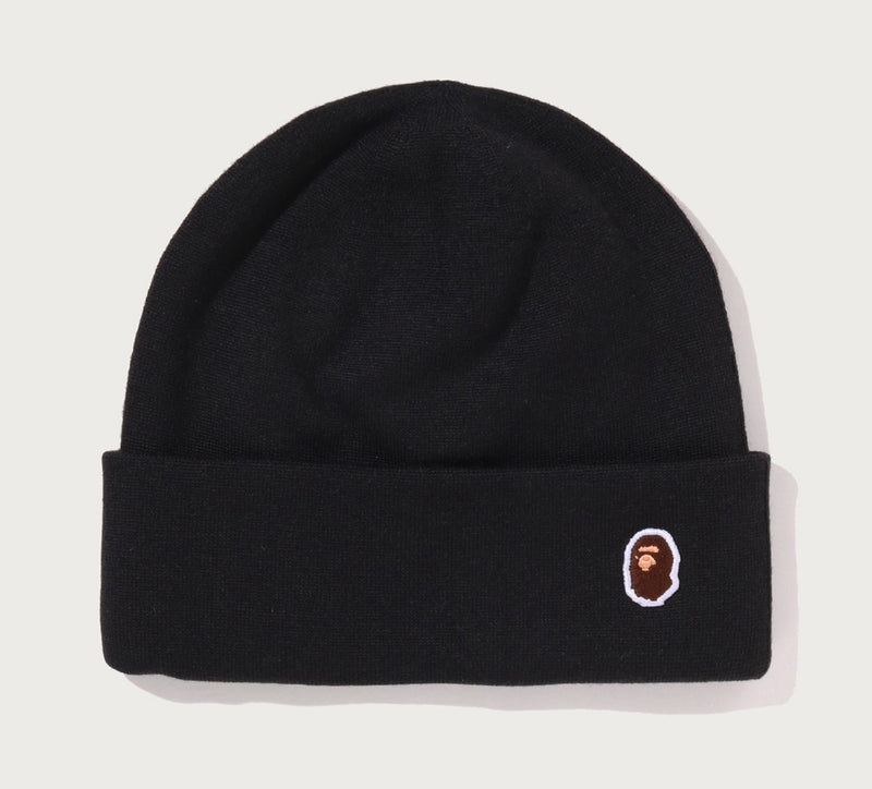 A BATHING APE APE HEAD ONE POINT KNIT CAP