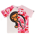 A BATHING APE BAPE KIDS ABC CAMO SHARK MILO TEE