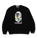 A BATHING APE ART CAMO BY BATHING APE RELAXED FIT CREWNECK SWEAT SHIRT