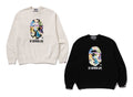 A BATHING APE ART CAMO BY BATHING APE RELAXED FIT CREWNECK SWEAT SHIRT