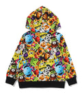 A BATHING APE BAPE KIDS 3D MILO ALL FRIENDS ZIP HOODIE