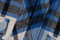 A BATHING APE Ladies' BAPE CHECK HALF ZIP HOODIE SHIRT