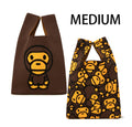 A BATHING APE BABY MILO STORE ALL BABY MILO MEDIUM ECO TOTE BAG