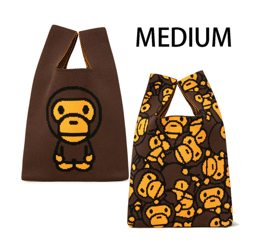 A BATHING APE BABY MILO STORE ALL BABY MILO MEDIUM ECO TOTE BAG