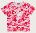 A BATHING APE Ladies' ABC CAMO COLLEGE MINI TEE