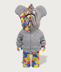 A BATHING APE BAPE x MEDICOM TOY 30TH ANNIV. SHARK HOODIE BEARBRICK 100% & 400% Set