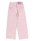 A BATHING APE Ladies' CRYSTAL STONE BAPE STA LOGO BAGGY DENIM PANTS