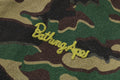 A BATHING APE Ladies' GLITCH WOODLAND CAMO BATHING APE LOGO WORKER JACKET