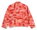 A BATHING APE Ladies' GLITCH WOODLAND CAMO BATHING APE LOGO WORKER JACKET