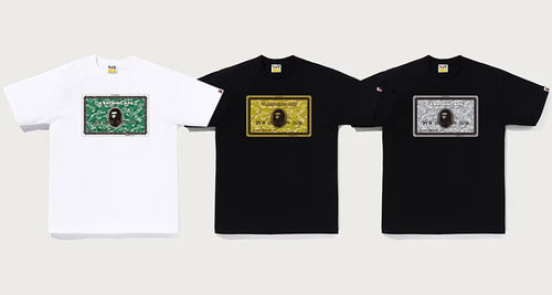 A BATHING APE BAPE CARD TEE ( ONLINE EXCLUSIVE )