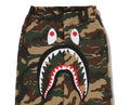 A BATHING APE BAPE KIDS GLITCH WOODLAND CAMO SHARK SWEAT PANTS