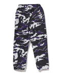 A BATHING APE BAPE KIDS GLITCH WOODLAND CAMO SHARK SWEAT PANTS