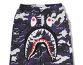 A BATHING APE BAPE KIDS GLITCH WOODLAND CAMO SHARK SWEAT PANTS