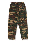 A BATHING APE BAPE KIDS GLITCH WOODLAND CAMO SHARK SWEAT PANTS
